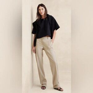 NWT Banana Republic Lido Straight Italian Wool Pant Size 12